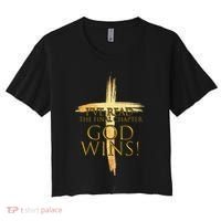 I've Read The Final Chapter God Wins Women's Crop Top Tee thumb 0
