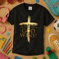 I've Read The Final Chapter God Wins Kids T-Shirt thumb 3