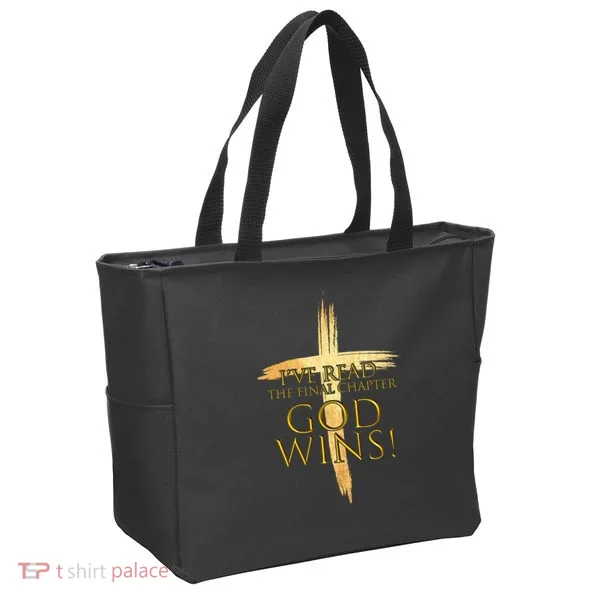 I've Read The Final Chapter God Wins Tote Bag