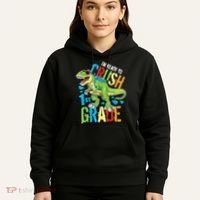 Im Ready To Crush 1st Grade Dinosaur T Rex Back To School Hoodie thumb 5