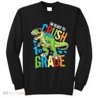 Im Ready To Crush 1st Grade Dinosaur T Rex Back To School Sweatshirt thumb 0