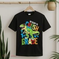 Im Ready To Crush 1st Grade Dinosaur T Rex Back To School T-Shirt thumb 2