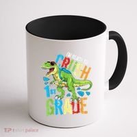 Im Ready To Crush 1st Grade Dinosaur T Rex Back To School Coffee Mug thumb 1