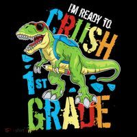 Im Ready To Crush 1st Grade Dinosaur T Rex Back To School Coffee Mug thumb 5