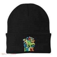 Im Ready To Crush 1st Grade Dinosaur T Rex Back To School Beanie thumb 0