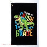 Im Ready To Crush 1st Grade Dinosaur T Rex Back To School Golf Towel thumb 0