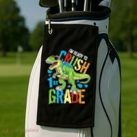 Im Ready To Crush 1st Grade Dinosaur T Rex Back To School Golf Towel thumb 2