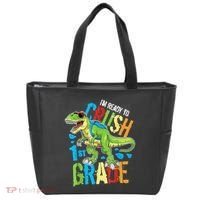 Im Ready To Crush 1st Grade Dinosaur T Rex Back To School Tote Bag thumb 0