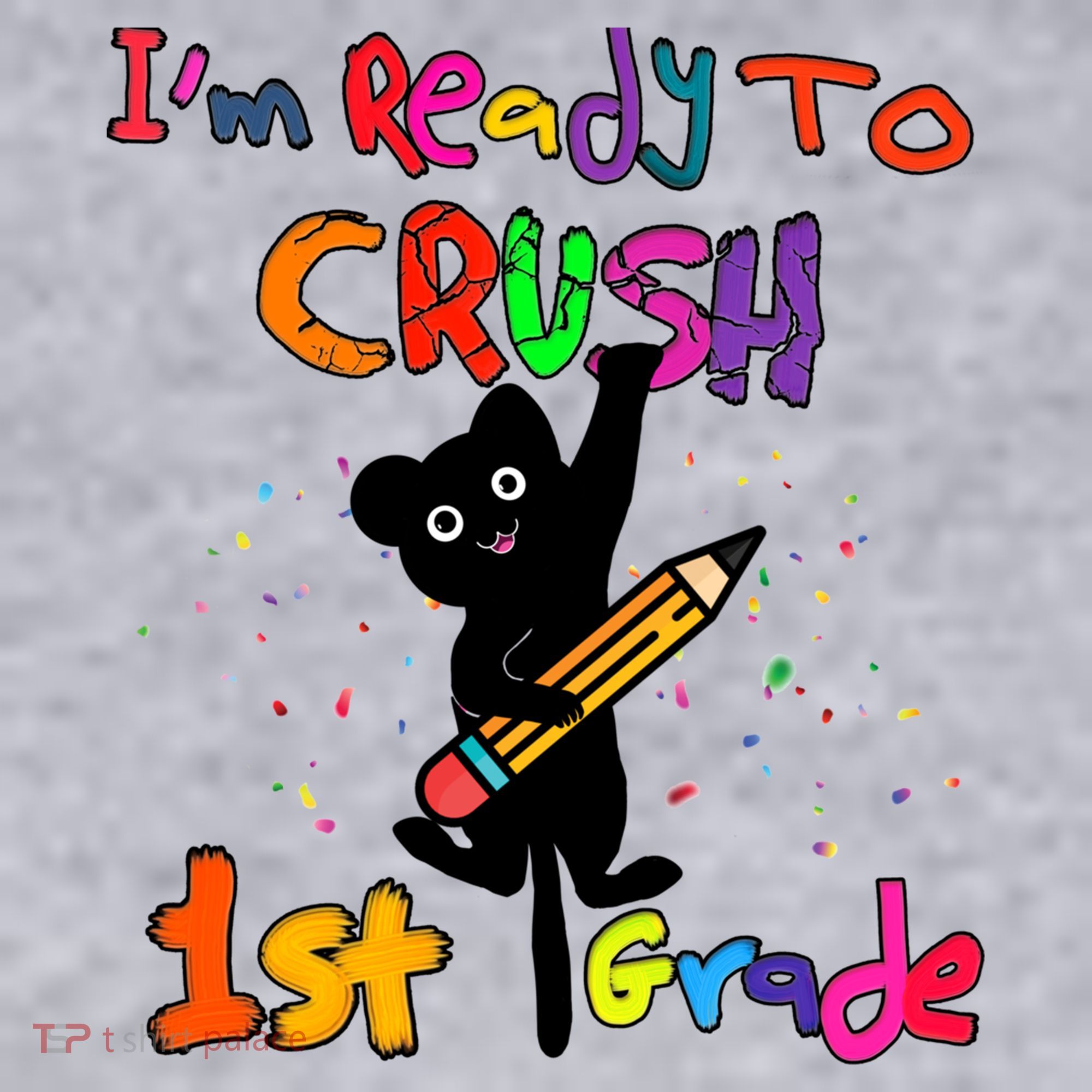 Im Ready To Crush 1St Grade First Grade Cat Cute Gift Women's Sweatshirt