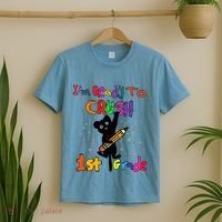 Im Ready To Crush 1St Grade First Grade Cat Cute Gift T-Shirt thumb 2