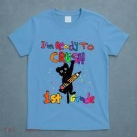 Im Ready To Crush 1St Grade First Grade Cat Cute Gift T-Shirt thumb 4