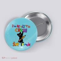 Im Ready To Crush 1St Grade First Grade Cat Cute Gift Button thumb 0