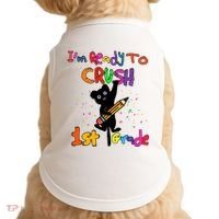 Im Ready To Crush 1St Grade First Grade Cat Cute Gift Doggie Tank thumb 0