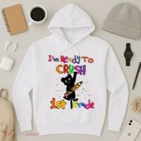 Im Ready To Crush 1St Grade First Grade Cat Cute Gift Hoodie thumb 3
