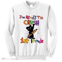 Im Ready To Crush 1St Grade First Grade Cat Cute Gift Sweatshirt thumb 0