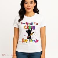 Im Ready To Crush 1St Grade First Grade Cat Cute Gift Women's T-Shirt thumb 4