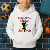 Im Ready To Crush 1St Grade First Grade Cat Cute Gift Kids Hoodie thumb 2