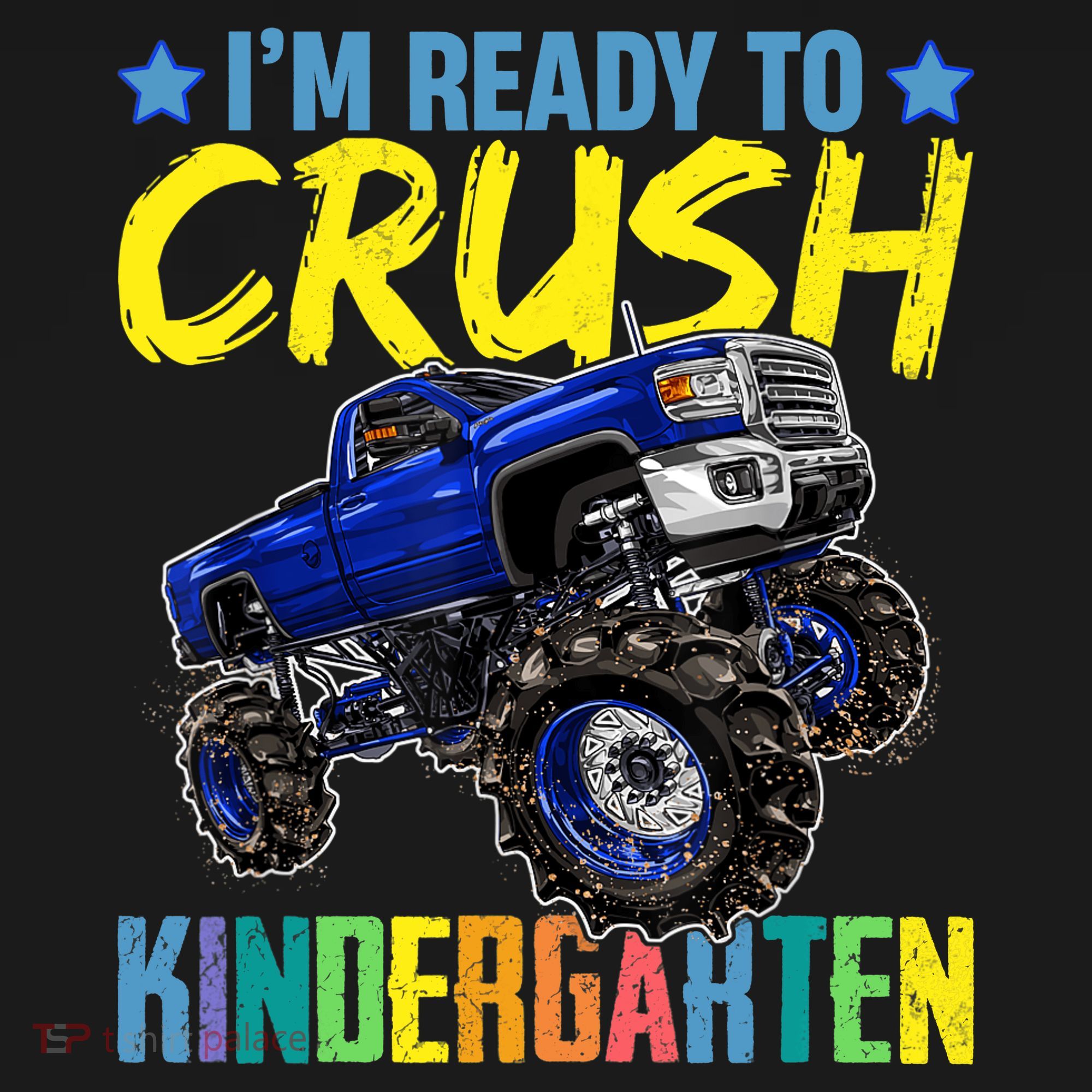 I'm Ready To Crush Kindergarten Monster Truck Back To School Ornament