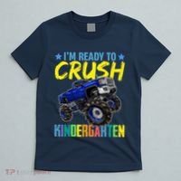 I'm Ready To Crush Kindergarten Monster Truck Back To School T-Shirt thumb 5