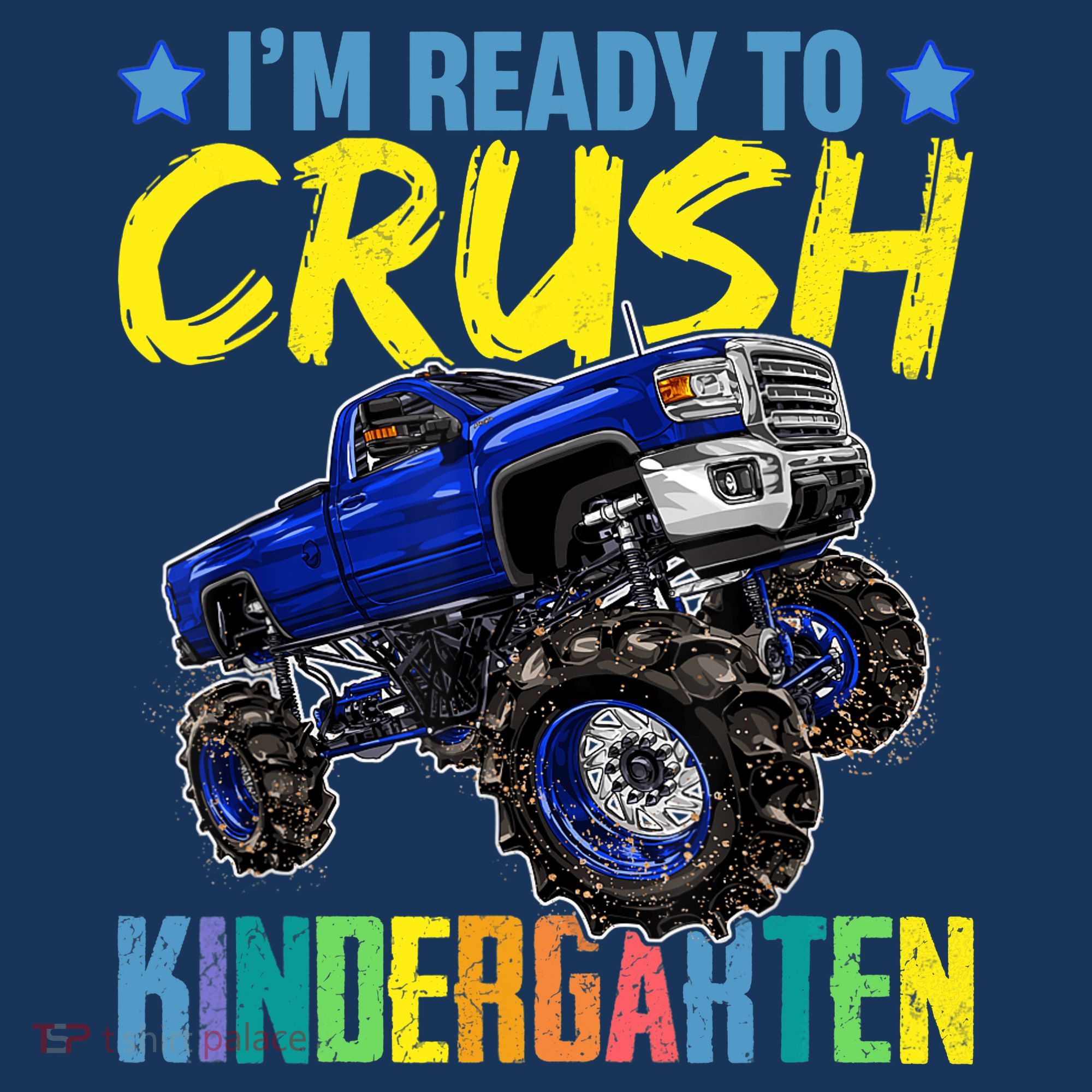 I'm Ready To Crush Kindergarten Monster Truck Back To School Coaster