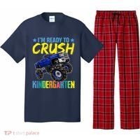 I'm Ready To Crush Kindergarten Monster Truck Back To School Pajama Set thumb 0