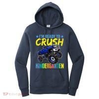 I'm Ready To Crush Kindergarten Monster Truck Back To School Women's Hoodie thumb 0