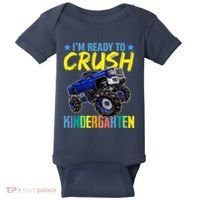 I'm Ready To Crush Kindergarten Monster Truck Back To School Baby Bodysuit thumb 0