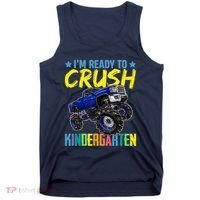 I'm Ready To Crush Kindergarten Monster Truck Back To School Tank Top thumb 0