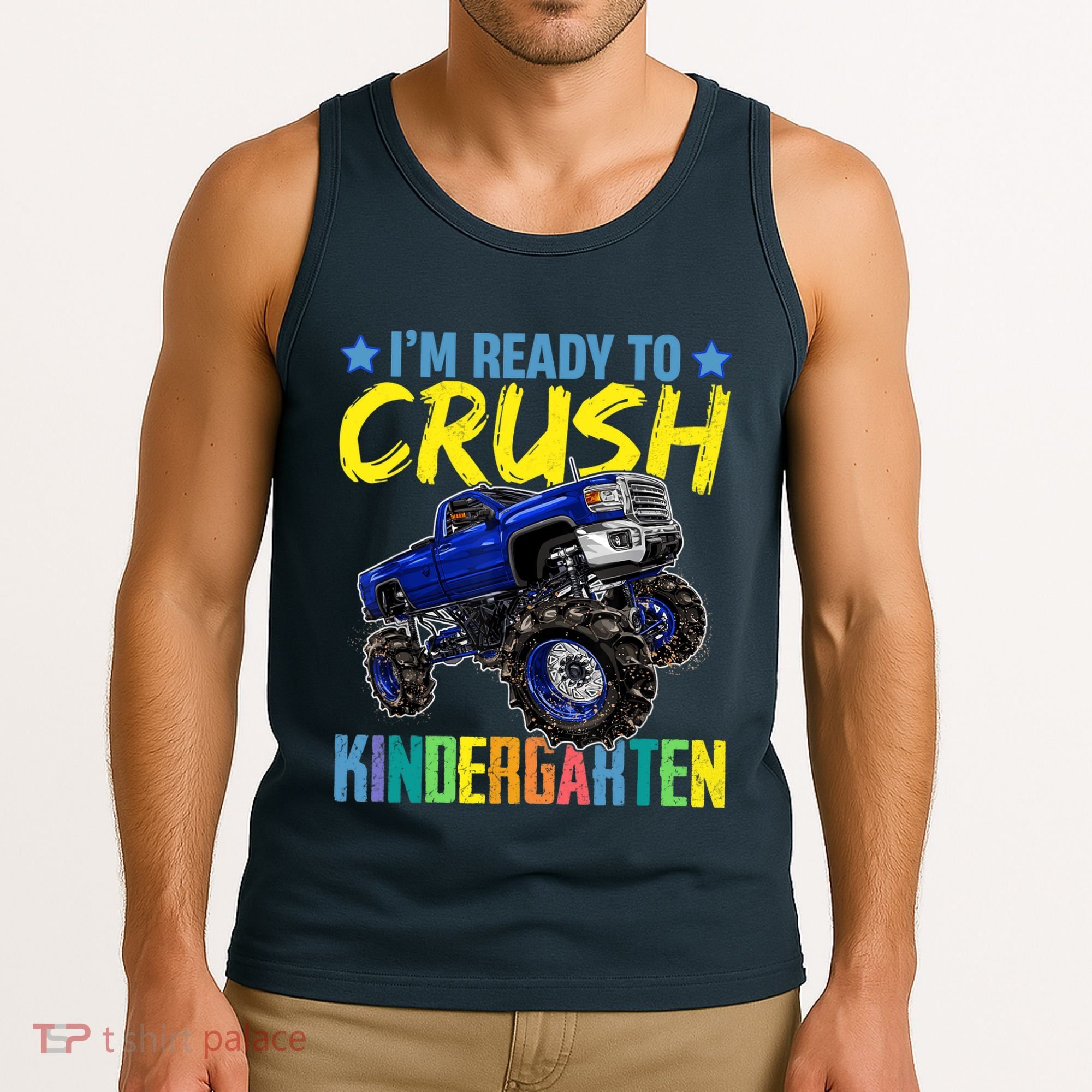 I'm Ready To Crush Kindergarten Monster Truck Back To School Tank Top