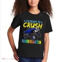 I'm Ready To Crush Kindergarten Monster Truck Back To School Kids T-Shirt thumb 2