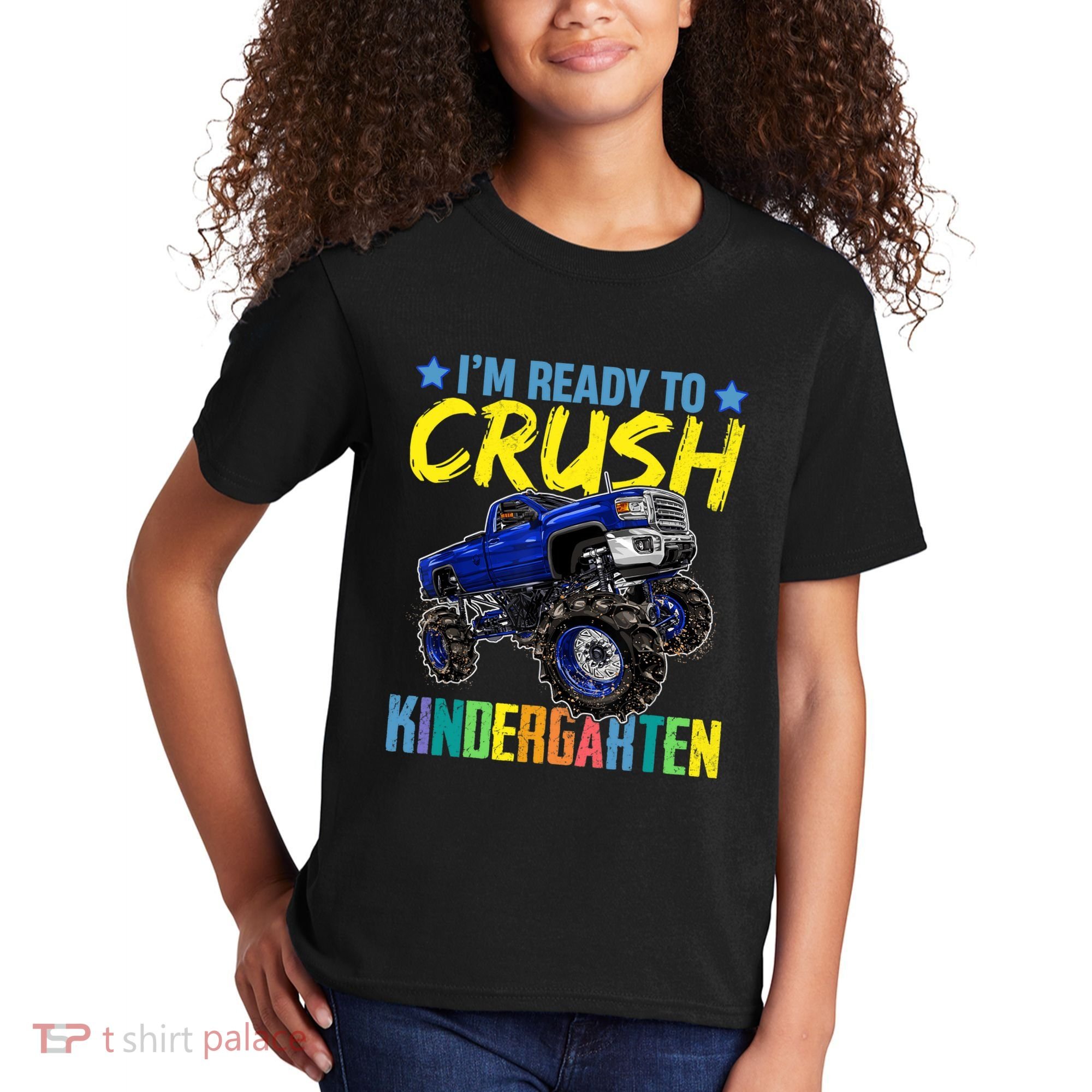 I'm Ready To Crush Kindergarten Monster Truck Back To School Kids T-Shirt