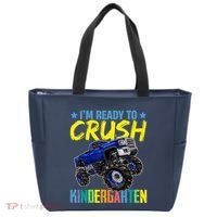 I'm Ready To Crush Kindergarten Monster Truck Back To School Tote Bag thumb 0