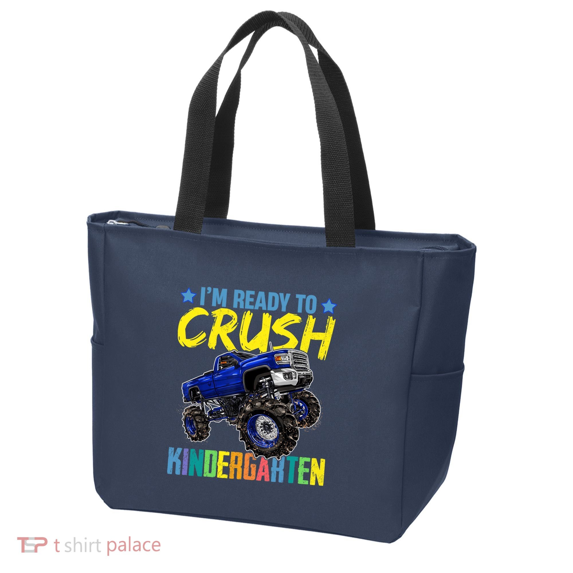 I'm Ready To Crush Kindergarten Monster Truck Back To School Tote Bag