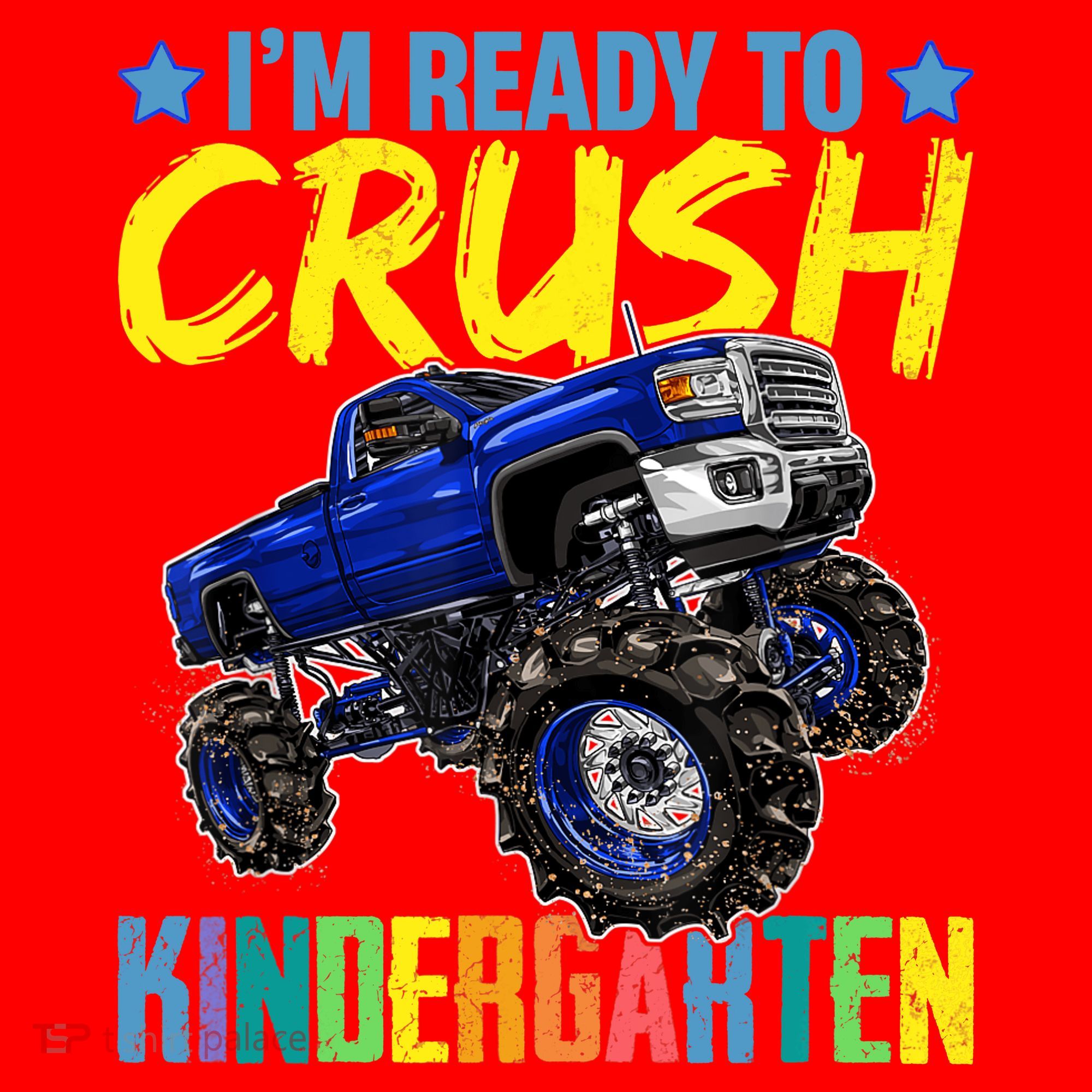 I'm Ready To Crush Kindergarten Monster Truck Back To School Santa Hat