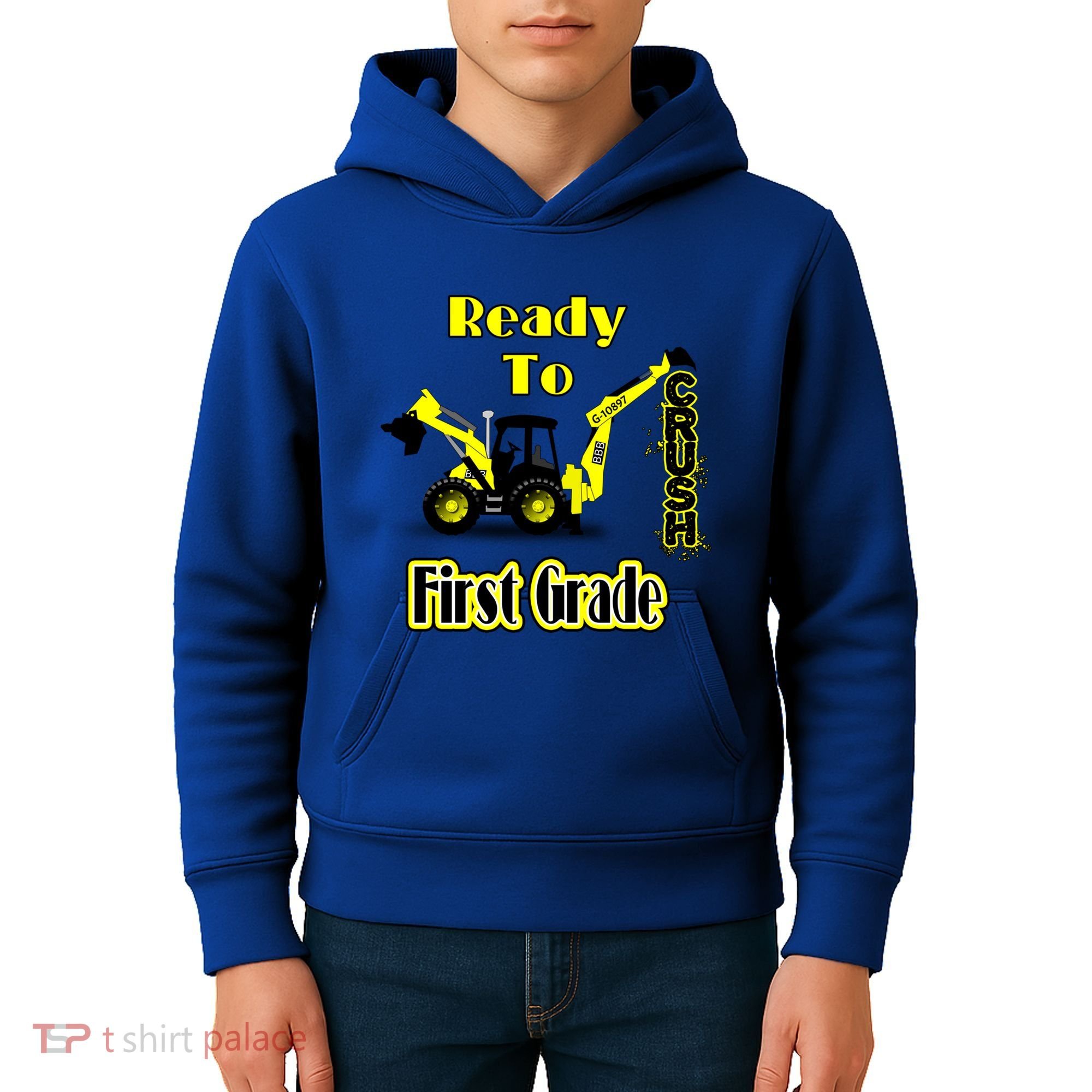 Im Ready To Crush 1St Grade Gift Back To School Cool Gift Kids Hoodie