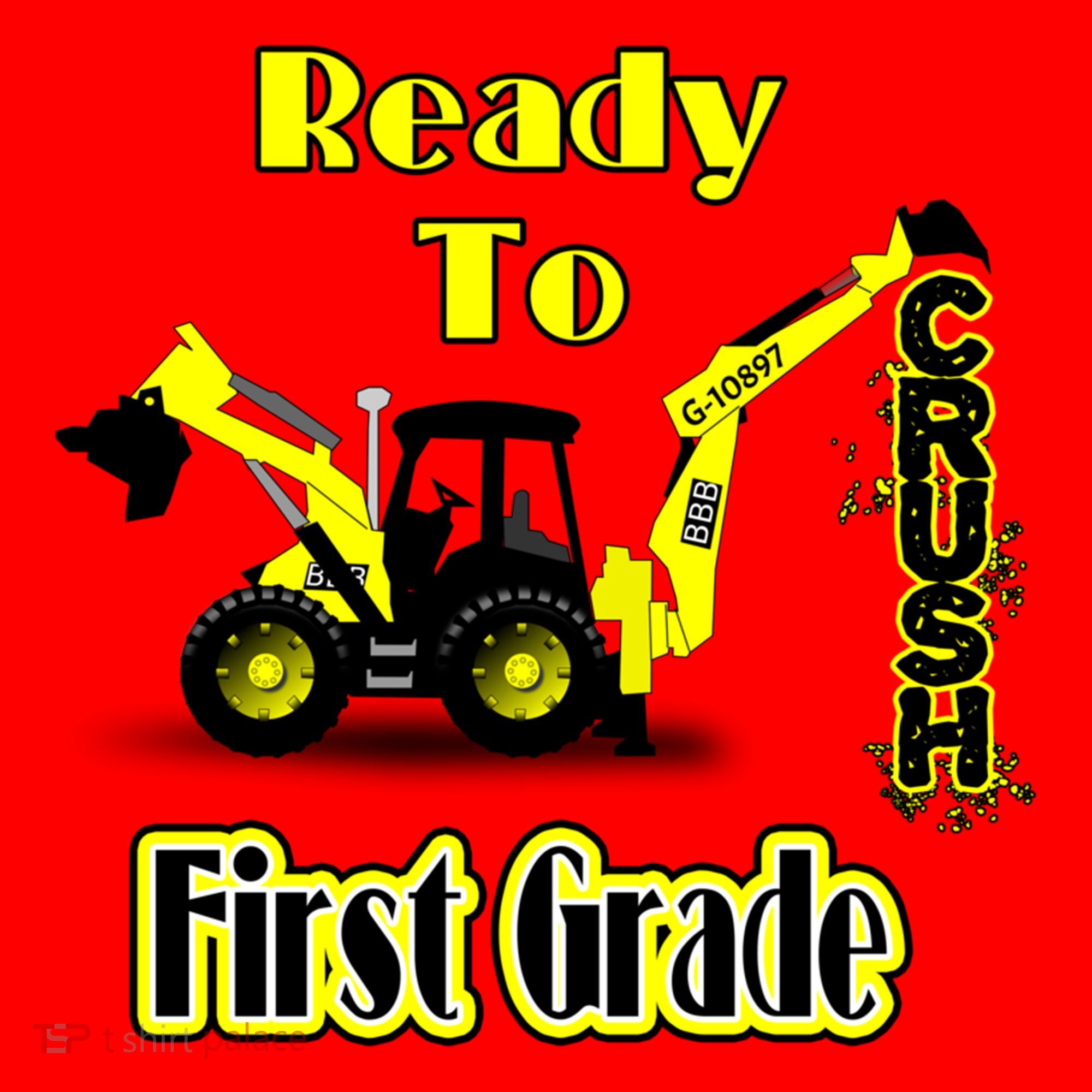 Im Ready To Crush 1St Grade Gift Back To School Cool Gift Santa Hat