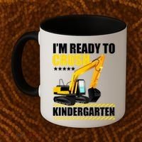 I'm Ready To Crush Kindergarten Bulldozer Back To School Coffee Mug thumb 2
