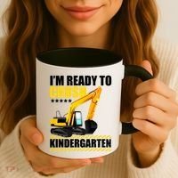 I'm Ready To Crush Kindergarten Bulldozer Back To School Coffee Mug thumb 3