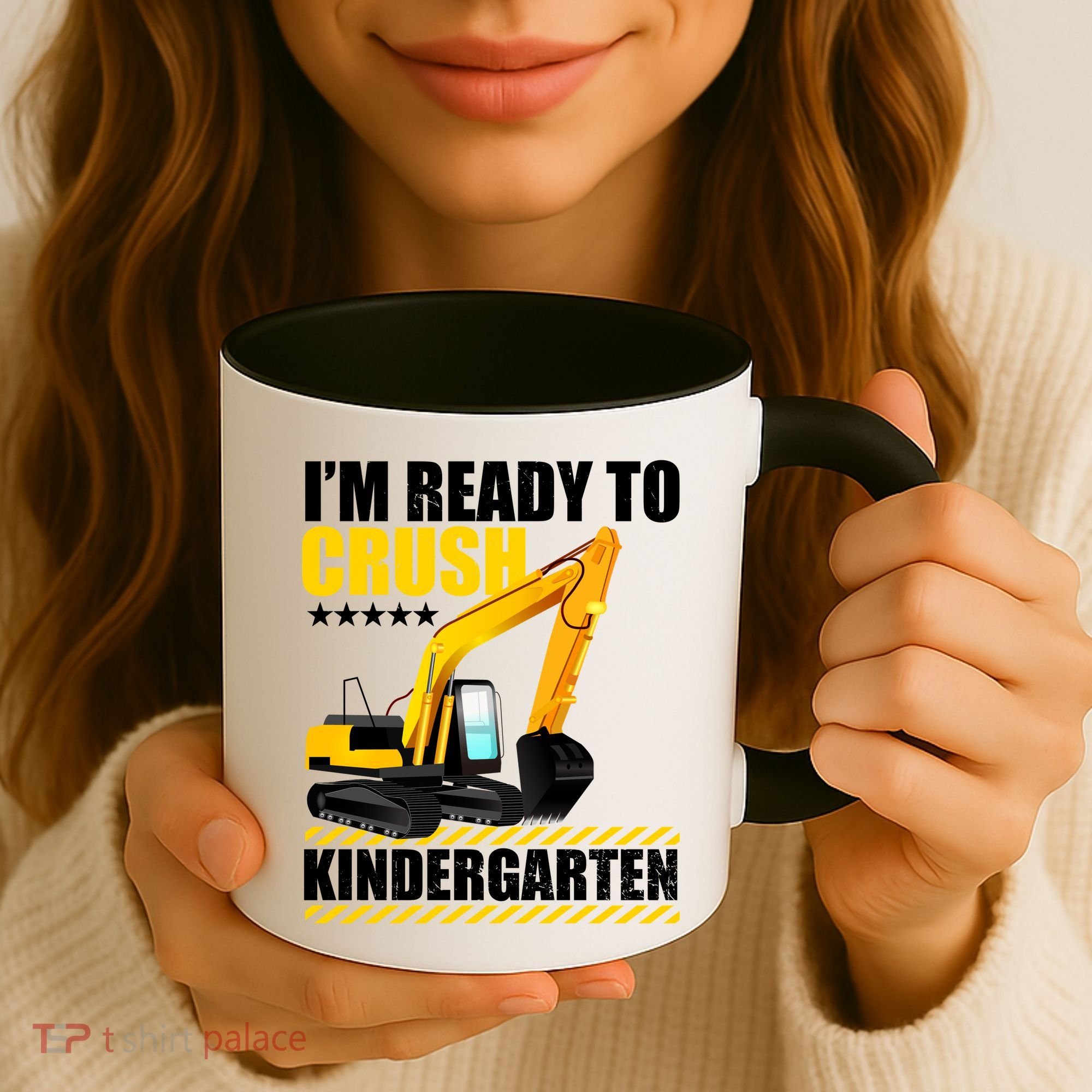 I'm Ready To Crush Kindergarten Bulldozer Back To School Coffee Mug