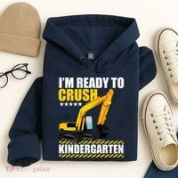 I'm Ready To Crush Kindergarten Bulldozer Back To School Hoodie thumb 4