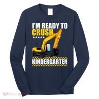 I'm Ready To Crush Kindergarten Bulldozer Back To School Long Sleeve Shirt thumb 0