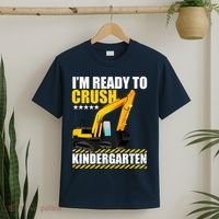 I'm Ready To Crush Kindergarten Bulldozer Back To School T-Shirt thumb 2