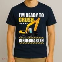I'm Ready To Crush Kindergarten Bulldozer Back To School T-Shirt thumb 3