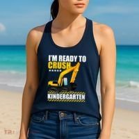 I'm Ready To Crush Kindergarten Bulldozer Back To School Women's Tank Top thumb 2