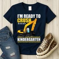 I'm Ready To Crush Kindergarten Bulldozer Back To School Women's T-Shirt thumb 3