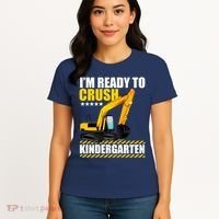 I'm Ready To Crush Kindergarten Bulldozer Back To School Women's T-Shirt thumb 4