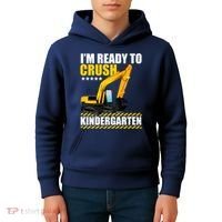 I'm Ready To Crush Kindergarten Bulldozer Back To School Kids Hoodie thumb 4