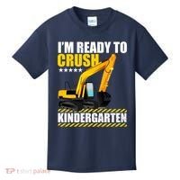 I'm Ready To Crush Kindergarten Bulldozer Back To School Kids T-Shirt thumb 0