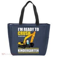 I'm Ready To Crush Kindergarten Bulldozer Back To School Tote Bag thumb 0