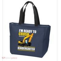 I'm Ready To Crush Kindergarten Bulldozer Back To School Tote Bag thumb 3